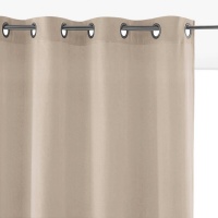 Штора Из велюра с люверсами Velvet 220 x 135 см бежевый LA REDOUTE INTERIEURS  фото, kupilegko.ru